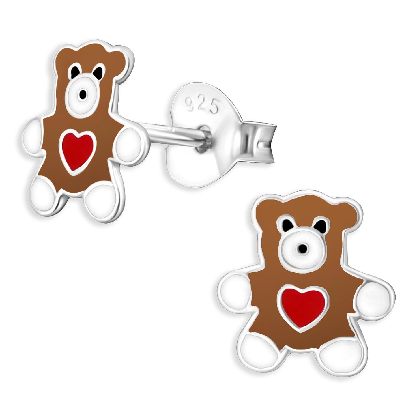 Kinder Ohrringe Teddy Bär aus 925 Silber