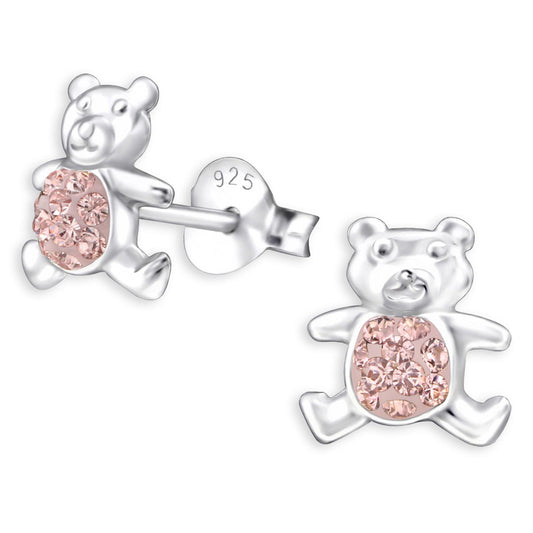 Kinder Ohrringe Teddy Bären aus 925 Silber