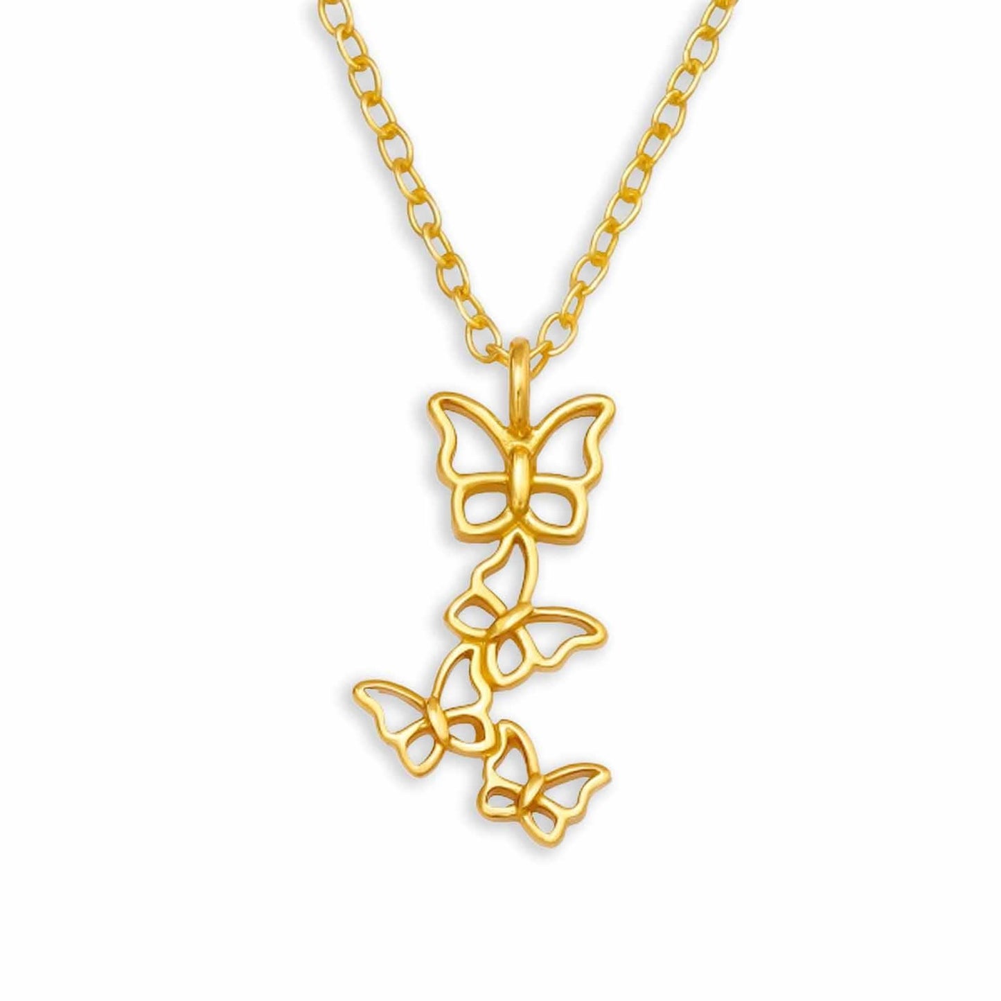 Children's necklace, butterfly necklace made of 925 silver