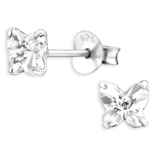 Mädchen Ohrringe Schmetterling aus 925 Silber