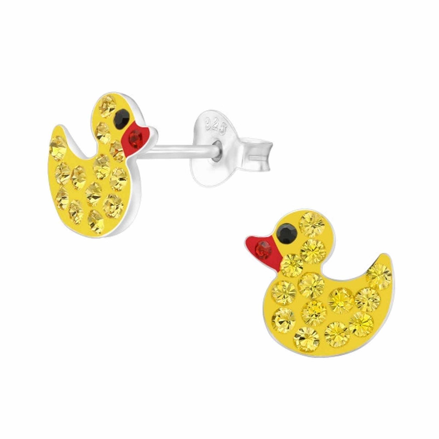 Kinder Ohrringe Enten aus 925 Silber
