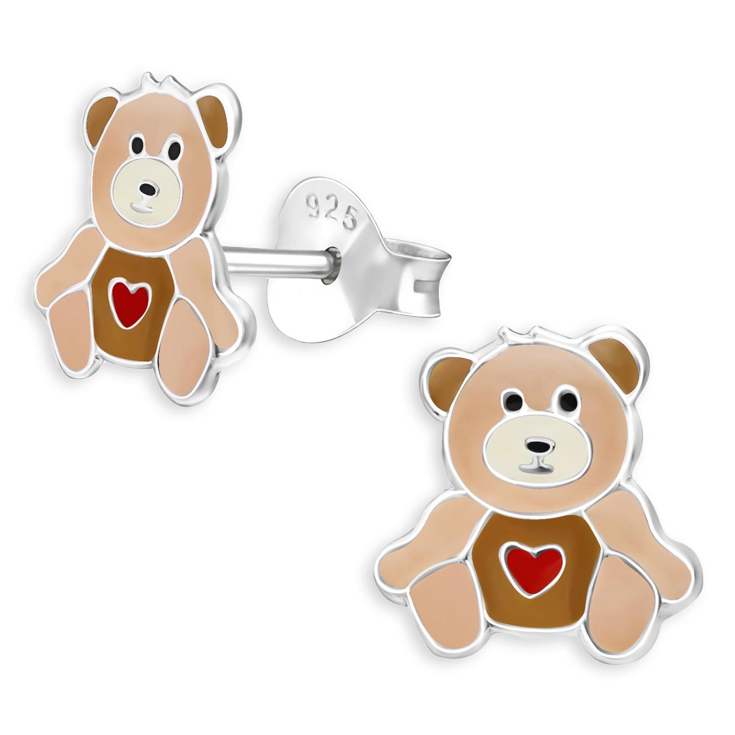 Kinder Ohrringe Teddy Bär aus 925 Silber