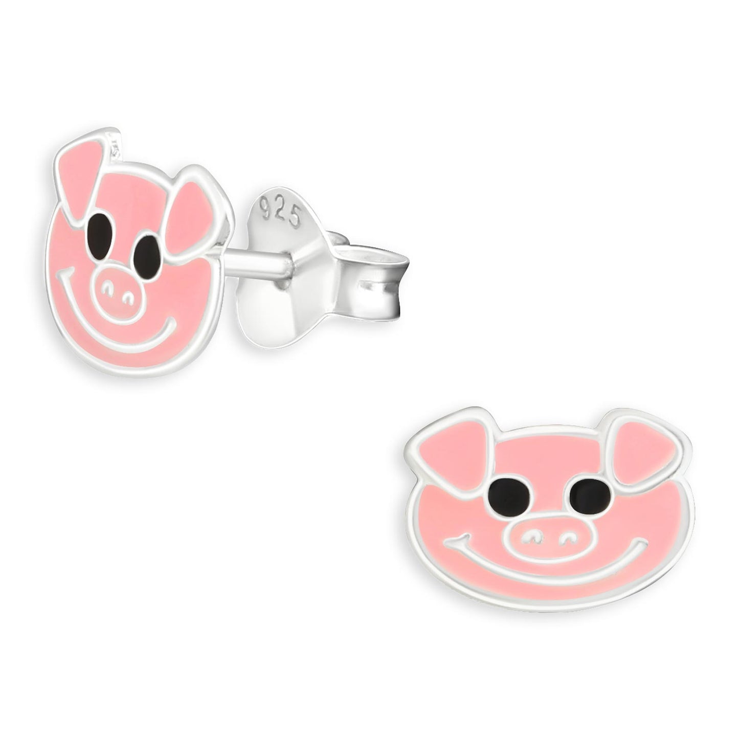 Kinder Ohrringe Schweinchen aus 925 Silber