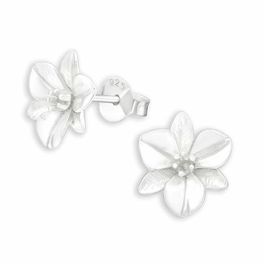 Mädchen Ohrstecker Blumen aus 925 Silber