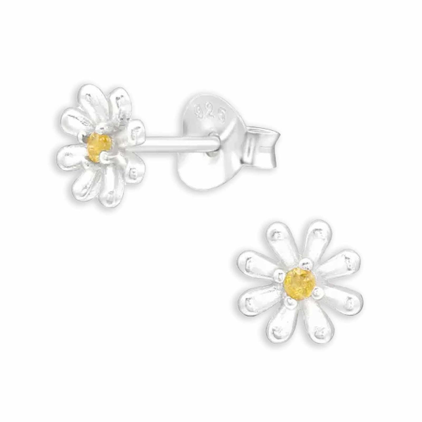 Mädchen Ohrstecker Blumen aus 925 Silber