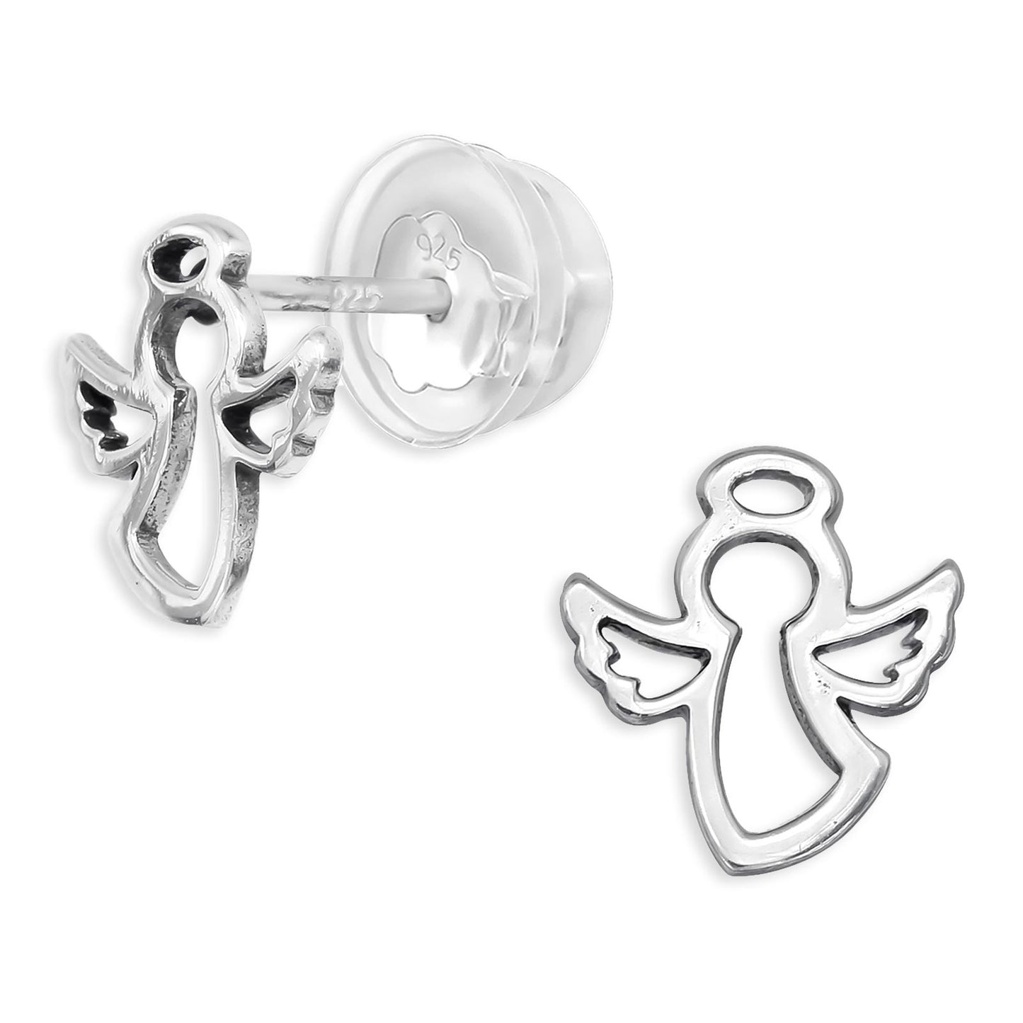 Kinder Ohrringe Engel aus 925 Silber