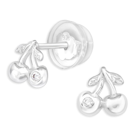 Kinder Ohrringe Kirschen aus 925 Silber