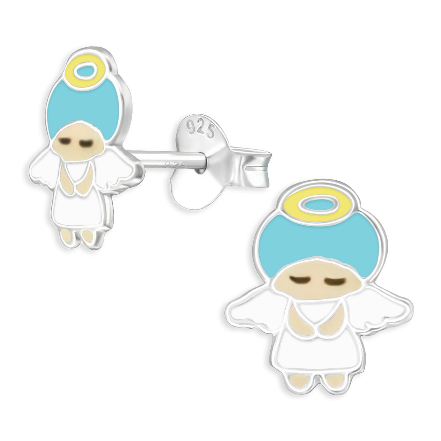 Kinder Ohrringe Engel aus 925 Silber