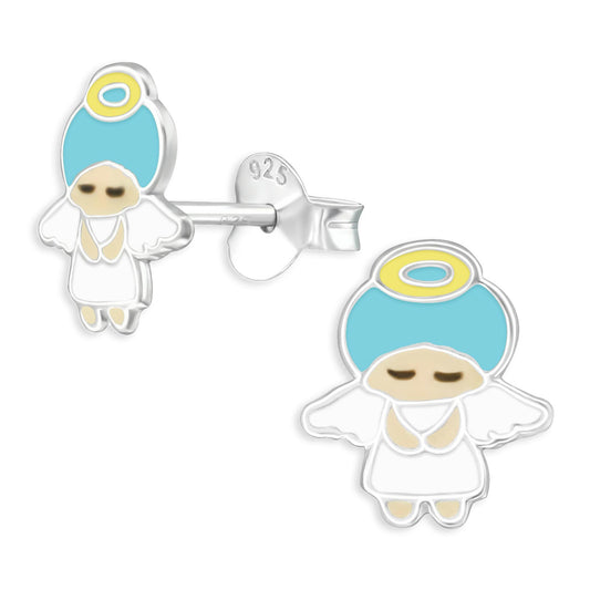 Kinder Ohrringe Engel aus 925 Silber