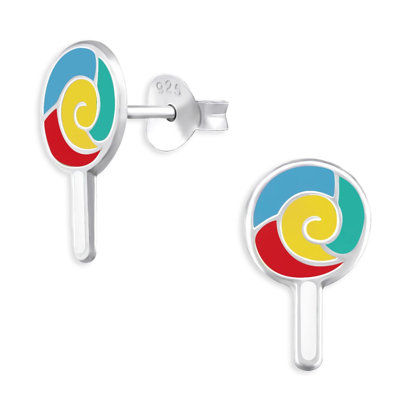 Kinder Ohrringe Lollipop aus 925 Silber