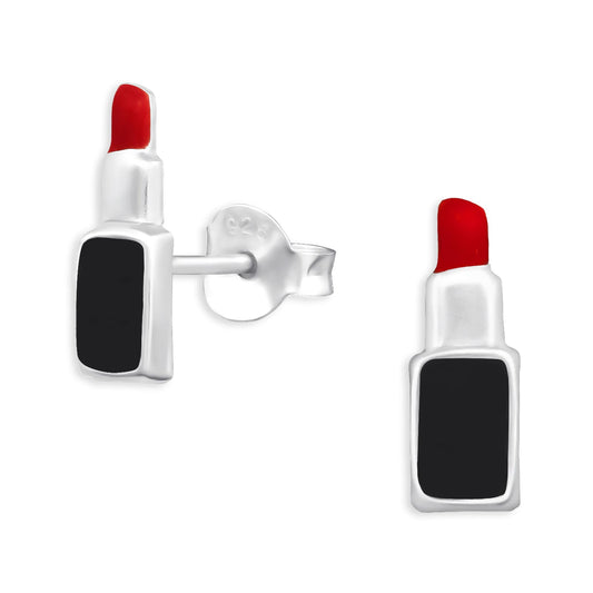 Kinder Ohrringe Lippenstift aus 925 Silber