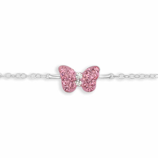 Kinder Armband Schmetterling aus 925 Silber