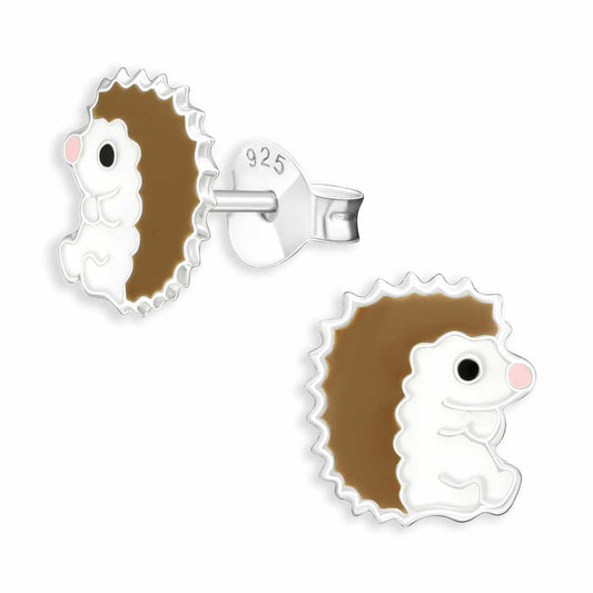 Kinder Ohrringe Igel aus 925 Silber