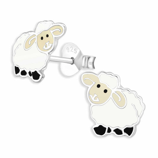 Kinder Ohrringe Schaf aus 925 Silber