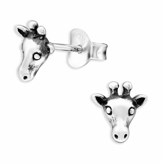 Kinder Ohrringe Giraffen aus 925 Silber