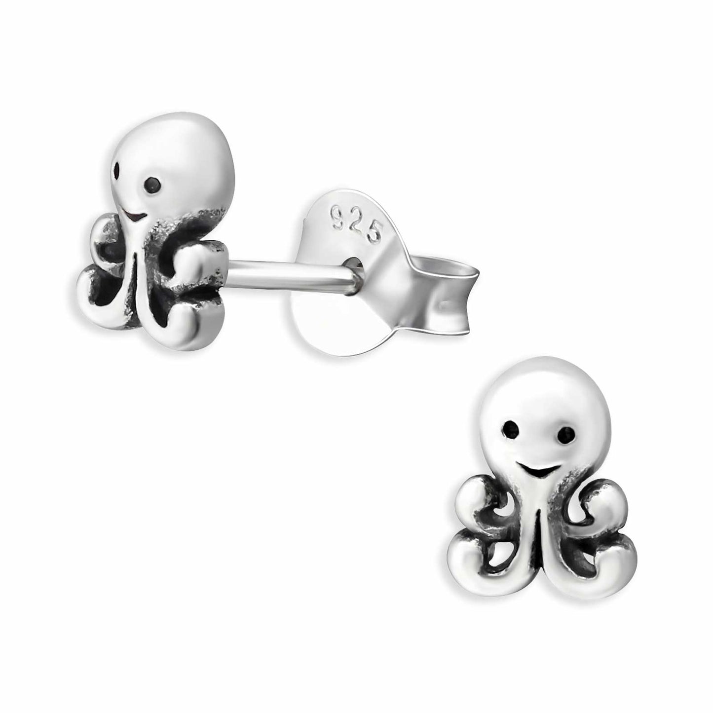 Kinder Ohrringe Kraken aus 925 Silber