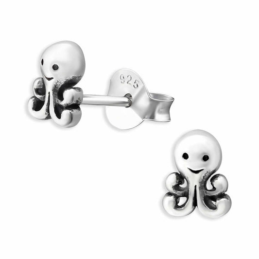 Kinder Ohrringe Kraken aus 925 Silber