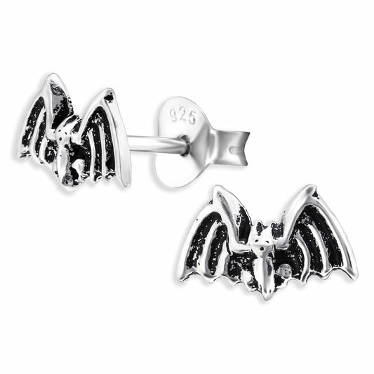 Kinder Ohrringe Fledermaus aus 925 Silber
