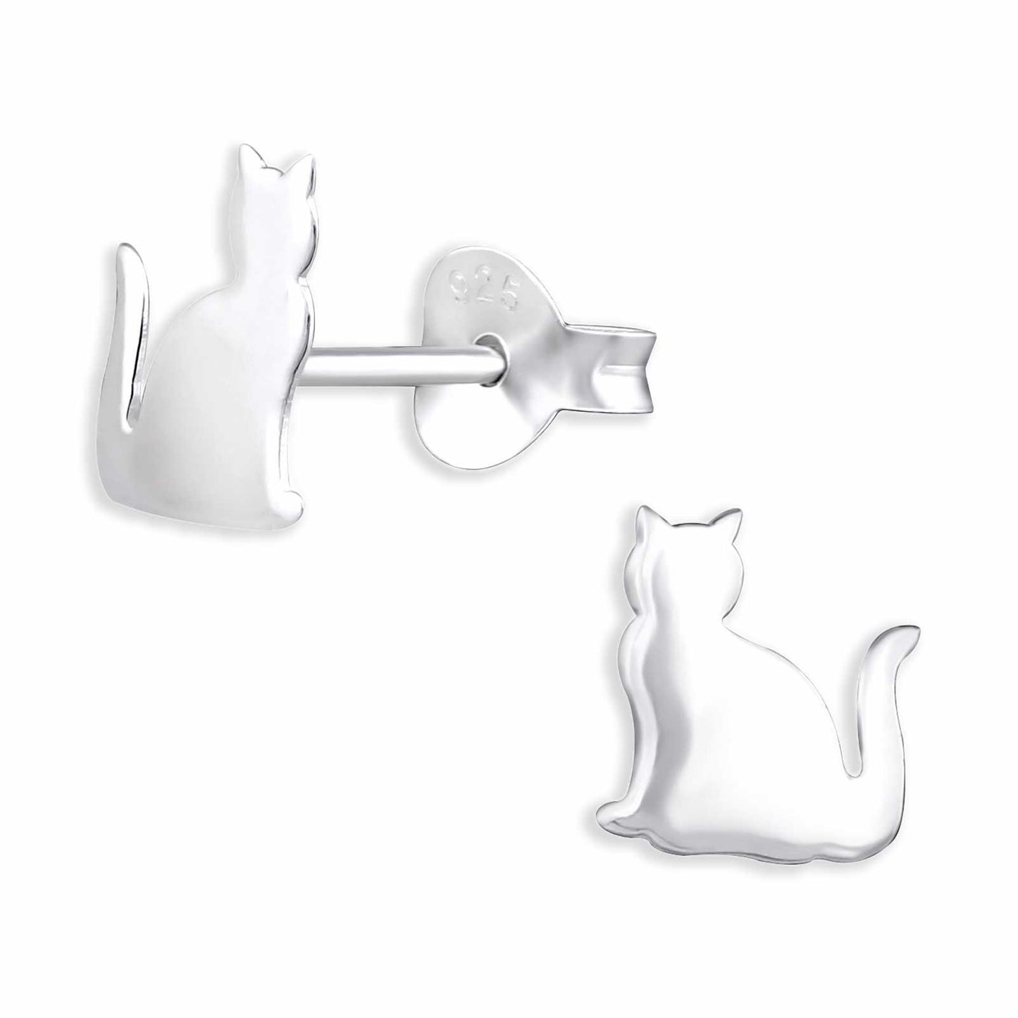 Mädchen Ohrringe Katzen aus 925 Silber