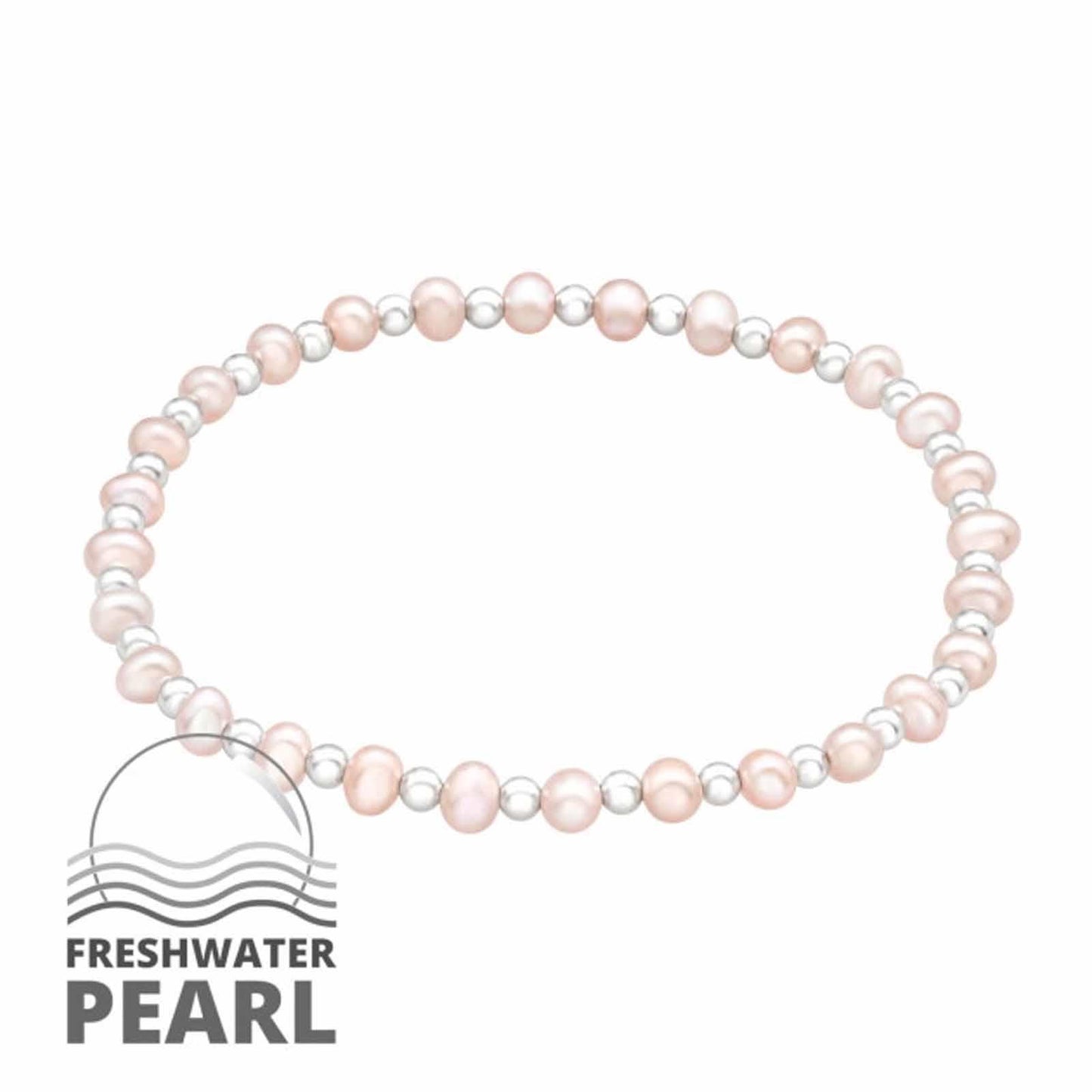 Kinder Armband Süßwasserperle aus 925 Silber