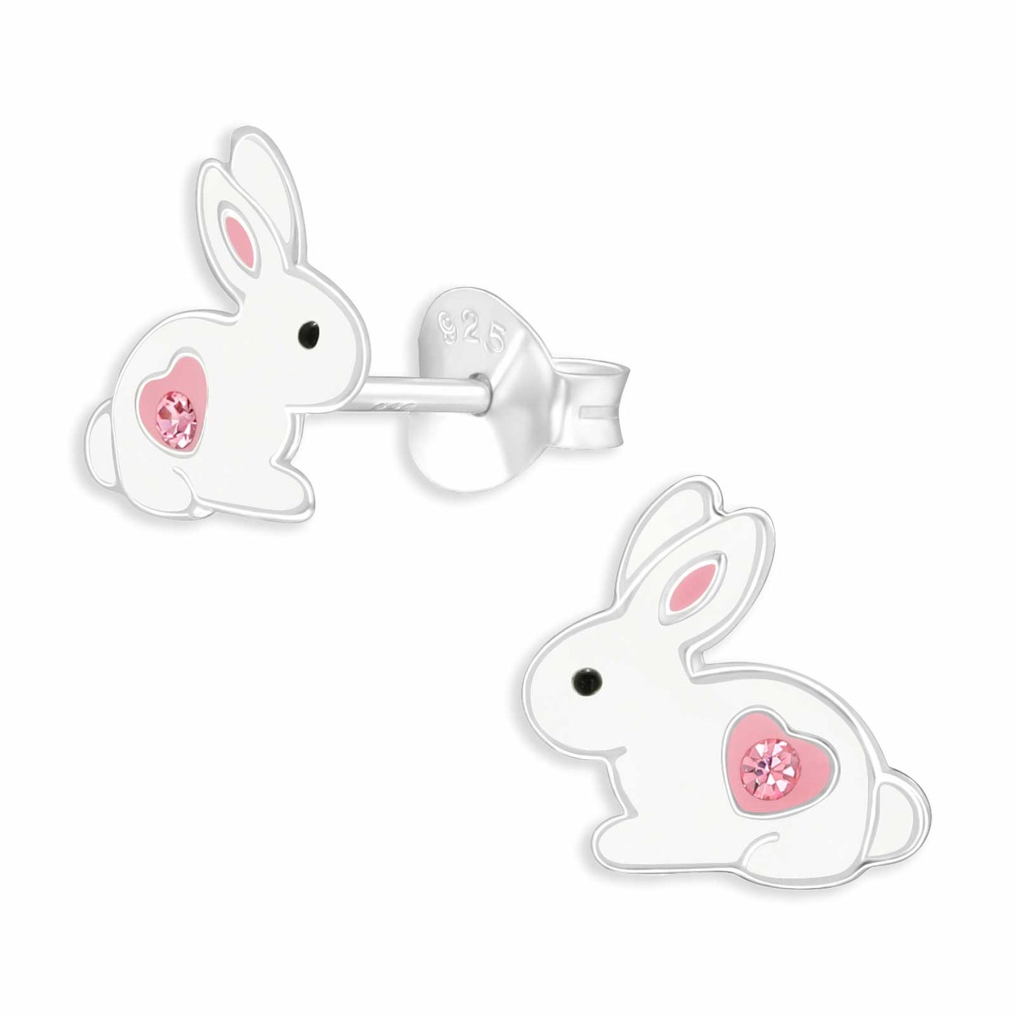 Mädchen Ohrringe Hasen aus 925 Silber