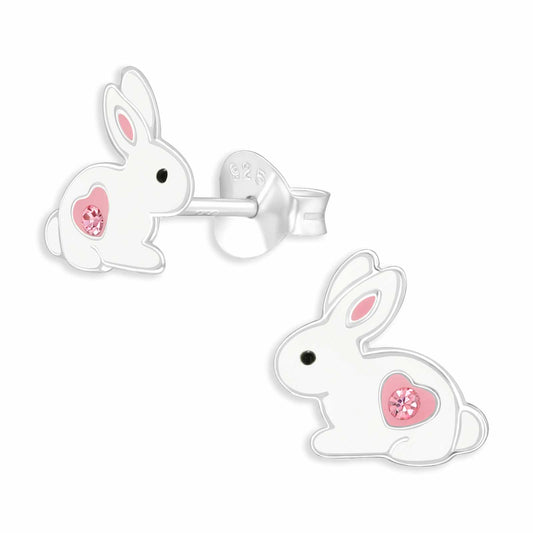 Mädchen Ohrringe Hasen aus 925 Silber