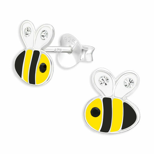 Kinder Ohrringe Bienen aus 925 Silber