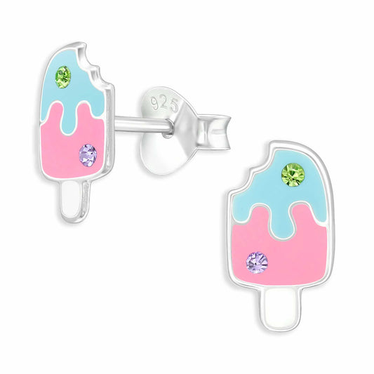 Kinder Ohrringe Eis Cream aus 925 Silber