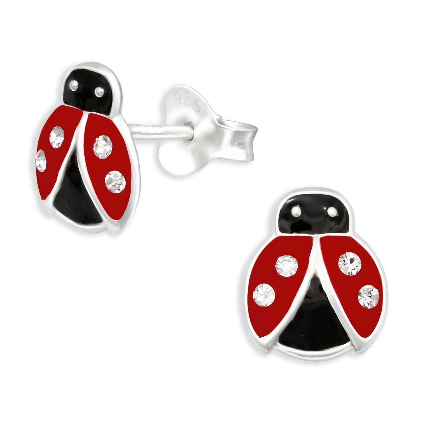 Kinder Ohrringe Marienkäfer aus 925 Silber