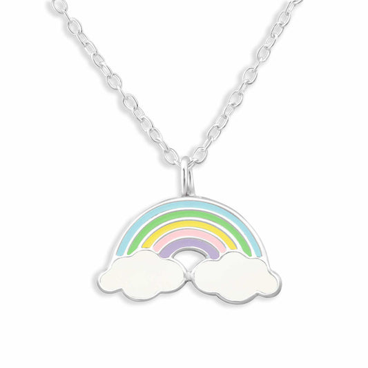 Kinder Halskette Regenbogen aus 925 Silber