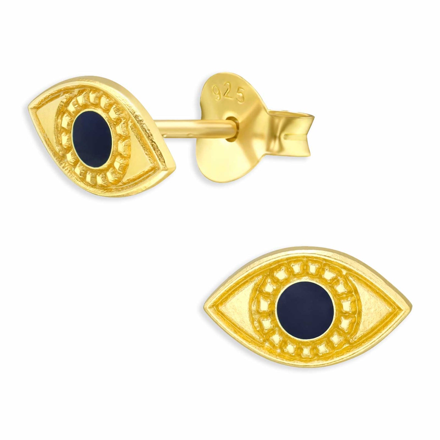 Kinder Ohrringe Evil Eye Augen aus 925 Silber