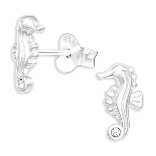 Mädchen Ohrringe Seepferdchen aus 925 Silber