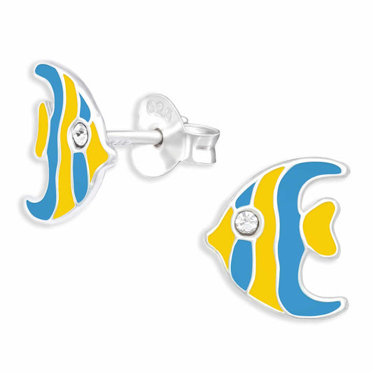 Kinder Ohrringe Fisch aus 925 Silber