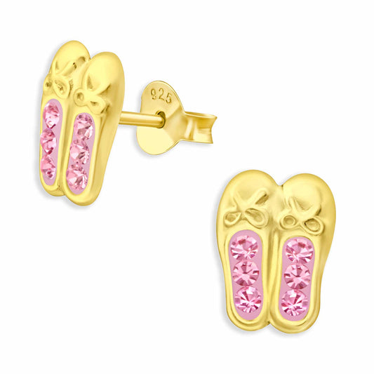 Kinder Ohrringe Ballerina Schuhe aus 925 Silber