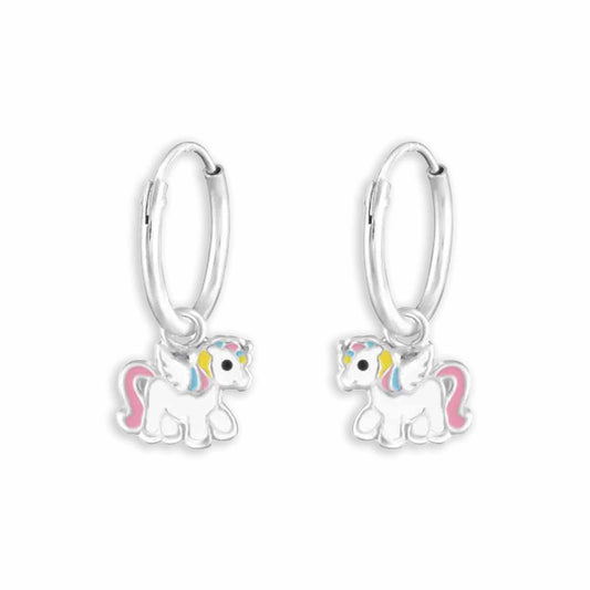 Mädchen Ohrringe Einhorn aus 925 Silber