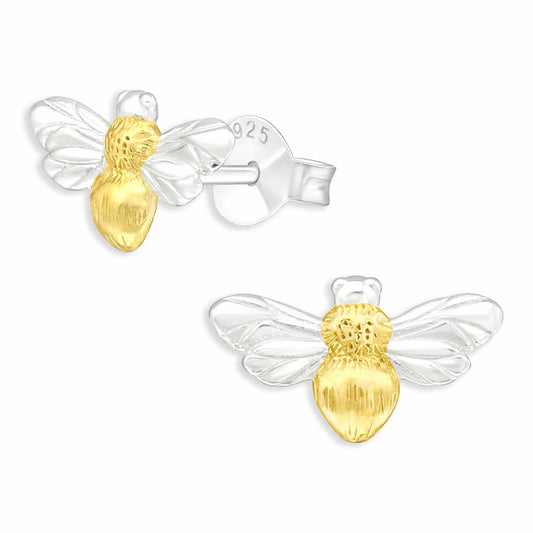 Kinder Ohrringe Bienen aus 925 Silber