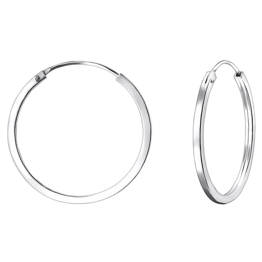 Kinder Creolen Motiv aus 925 Silber