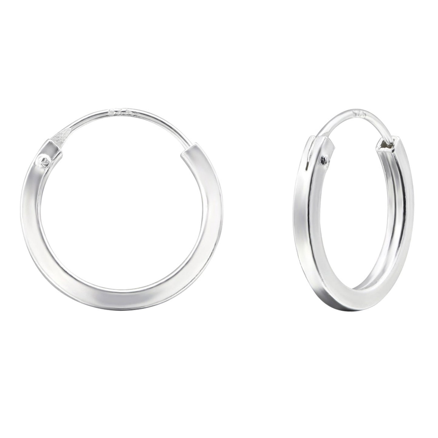 Kinder Creolen Motiv aus 925 Silber