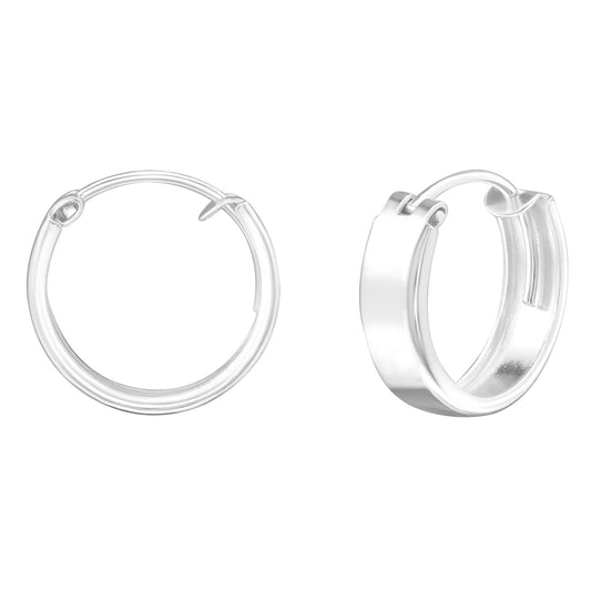 Kinder Creolen Breite aus 925 Silber