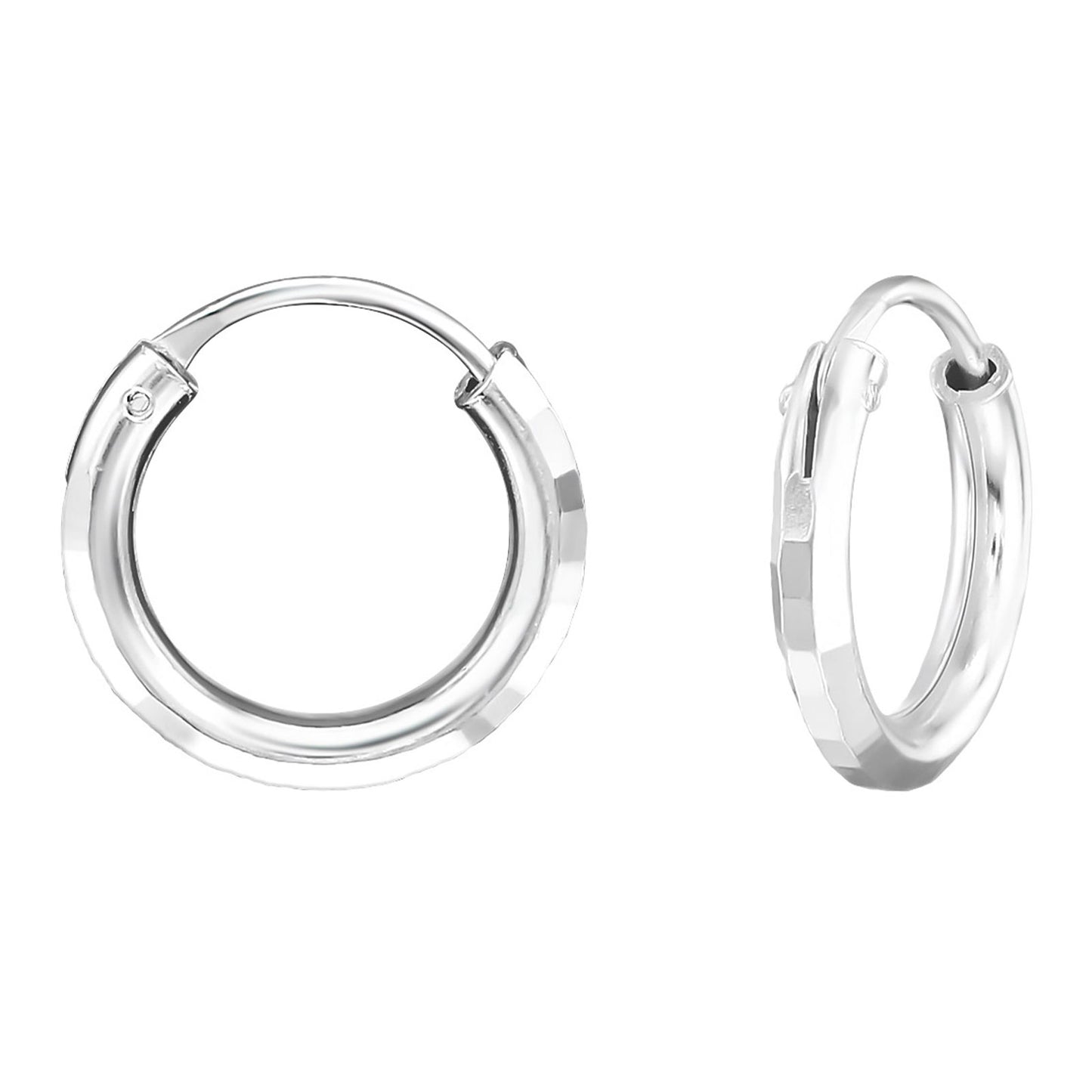 Kinder Creolen Motiv aus 925 Silber