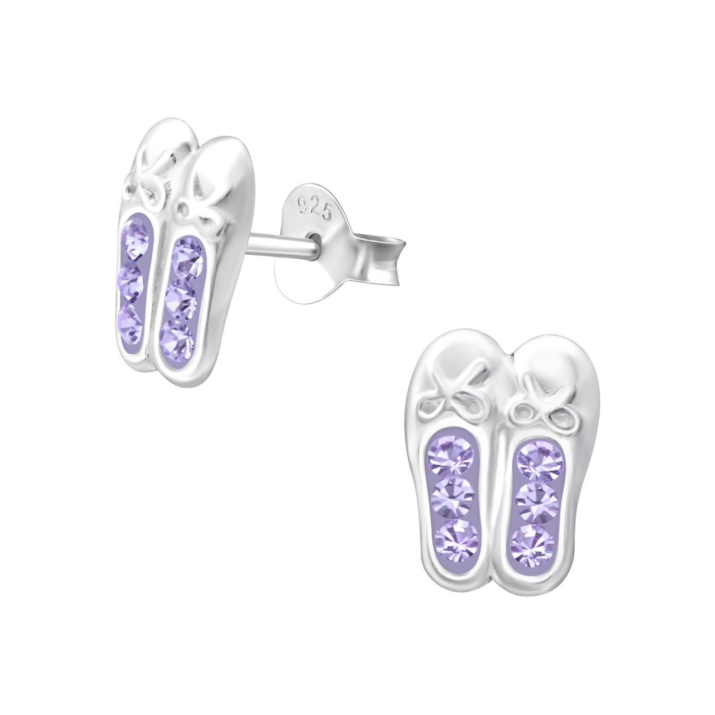 Kinder Ohrringe Ballerina Schuhe aus 925 Silber
