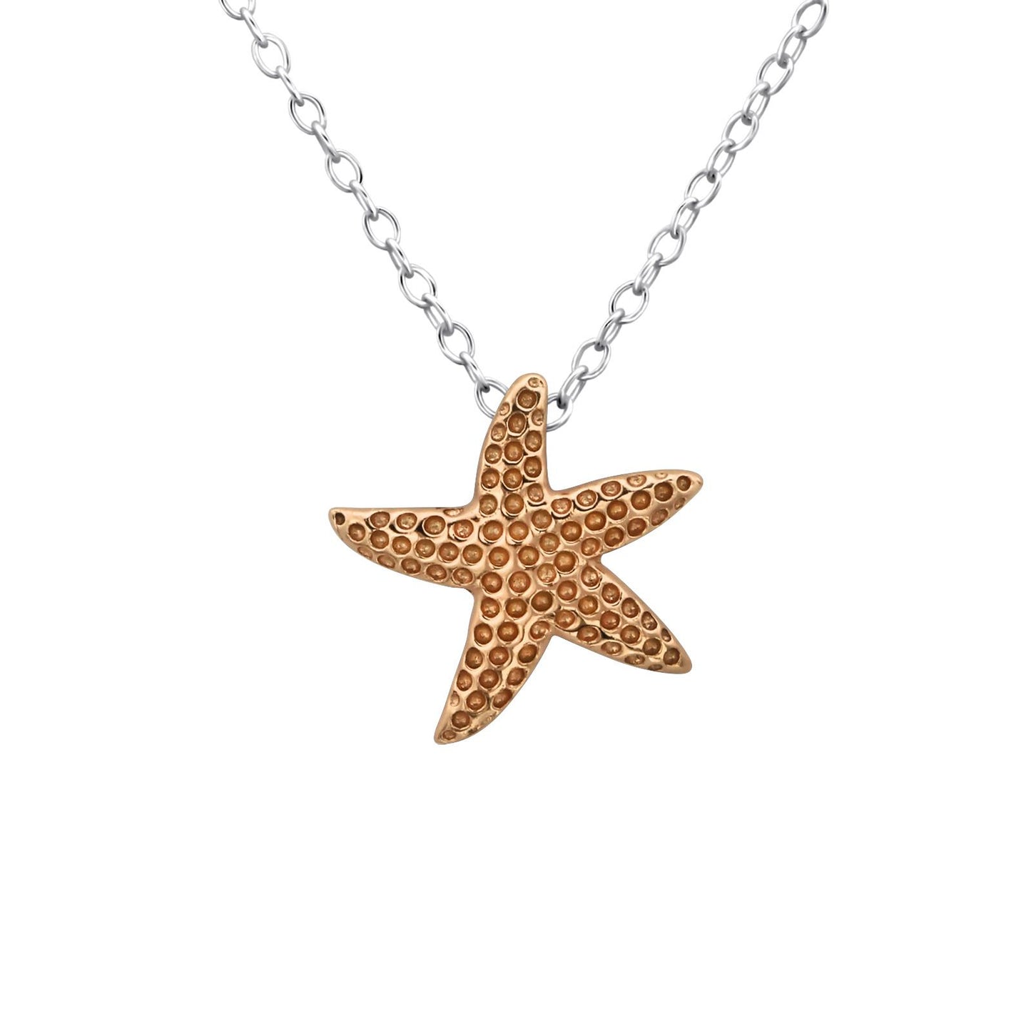 Kinder Halskette Seestern aus 925 Silber