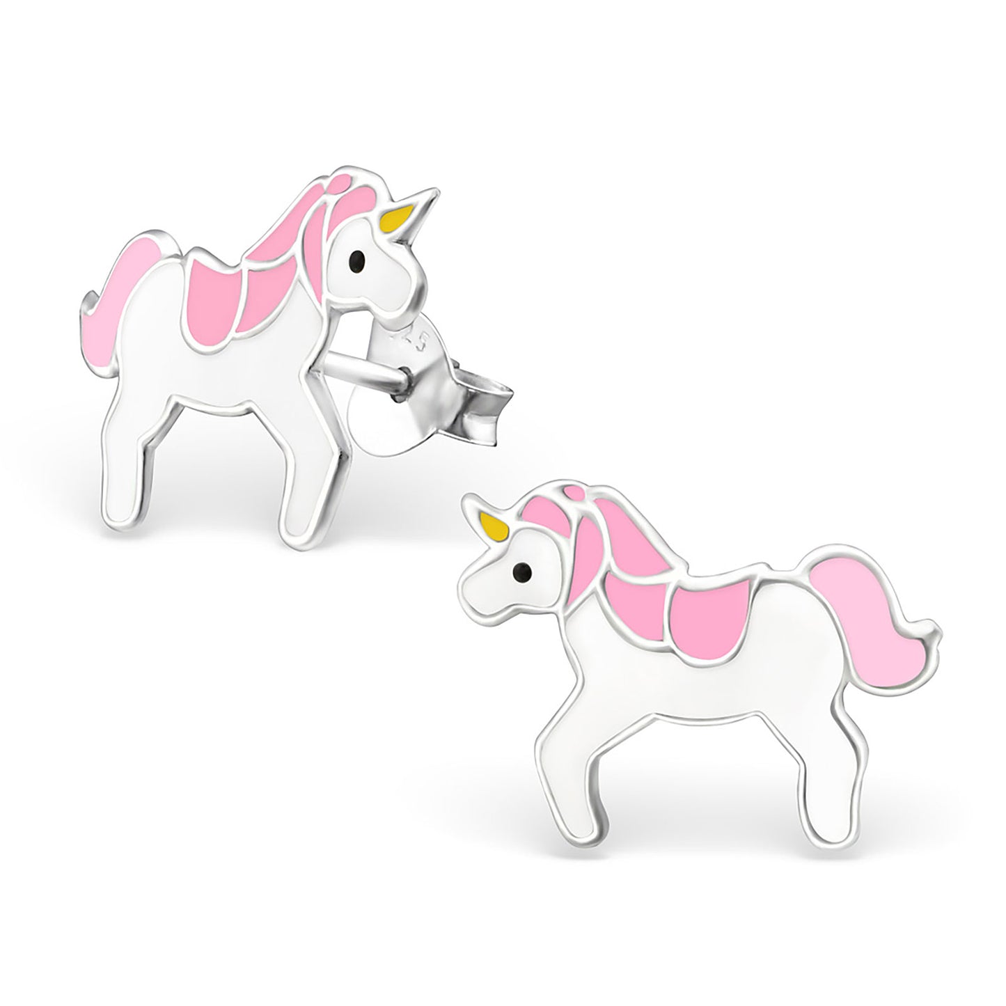 Mädchen Ohrringe Einhorn aus 925 Silber