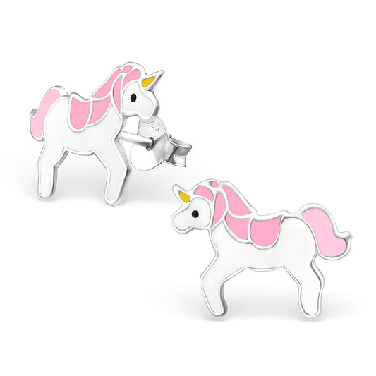 Mädchen Ohrringe Einhorn aus 925 Silber