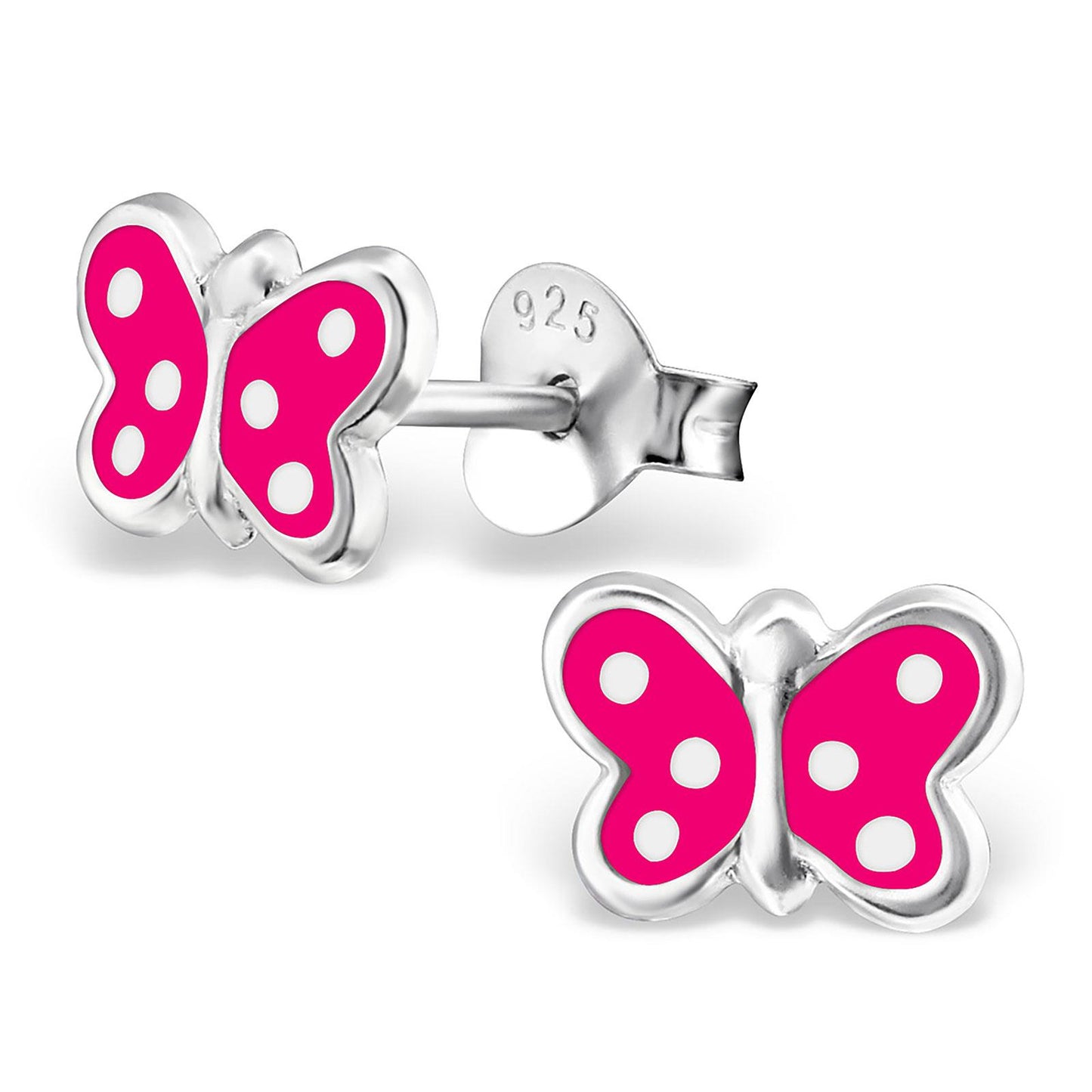 Mädchen Ohrringe Schmetterling aus 925 Silber