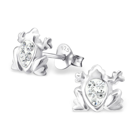 Kinder Ohrringe Frosch aus 925 Silber