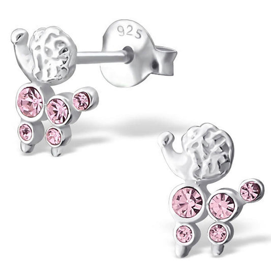 Kinder Ohrringe Pudel aus 925 Silber