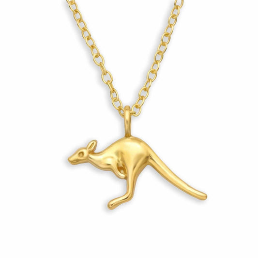 Kinder Halskette Känguru aus 925 Silber