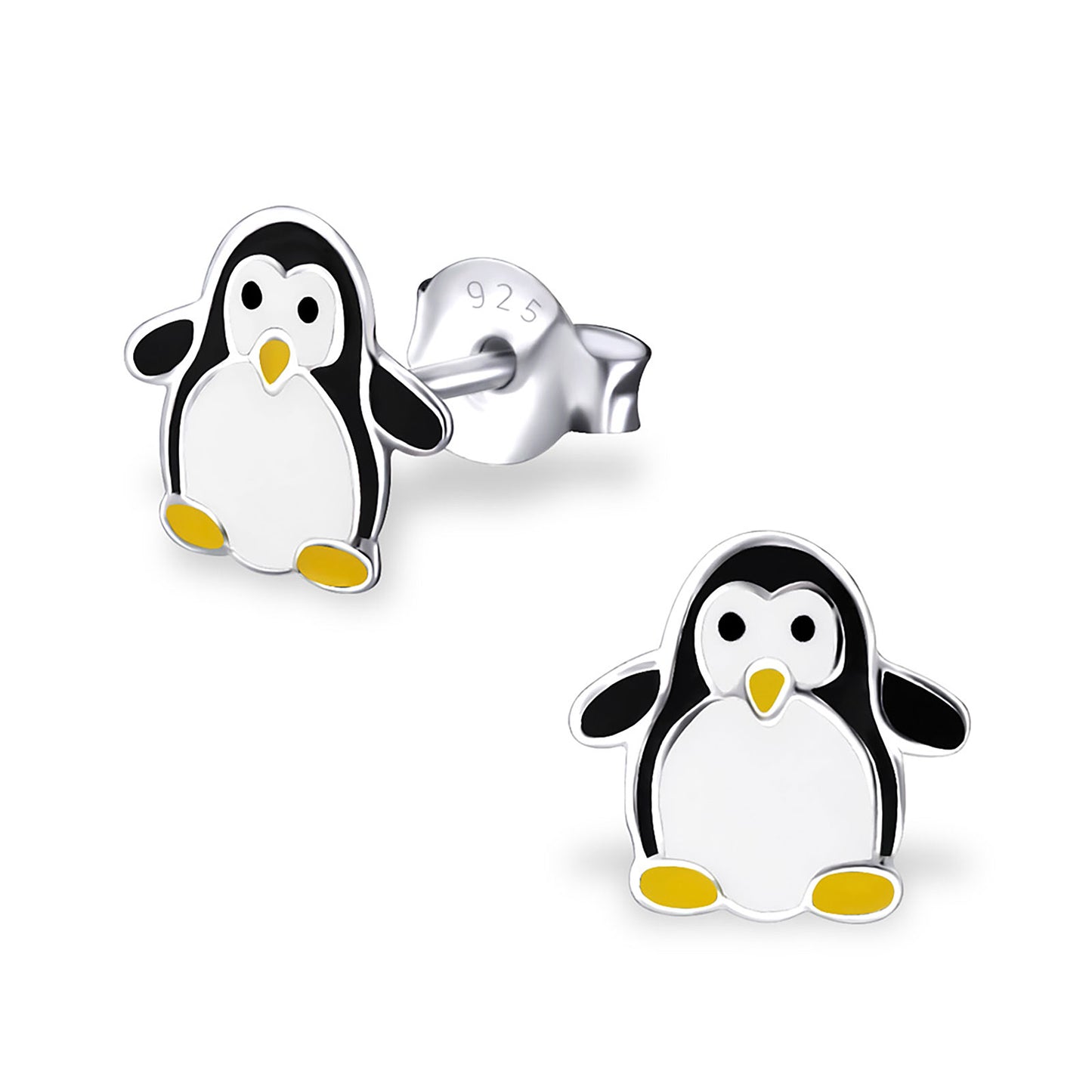 Kinder Ohrringe Pinguin aus 925 Silber