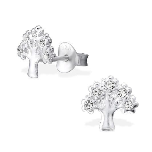 Kinder Ohrringe Lebensbaum aus 925 Silber